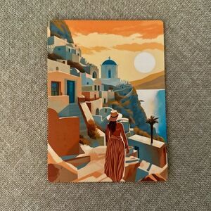 Santorini Greece Sunset Magnet